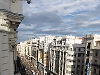 Madrid 2012 -251  Blick auf die Gran Vía von oben. : Madrid