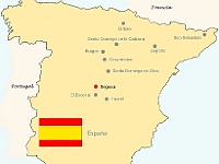 Karte Spanien